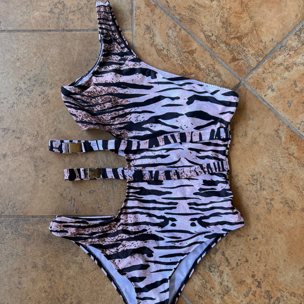 Tiger Print One-Piece Swimsuit